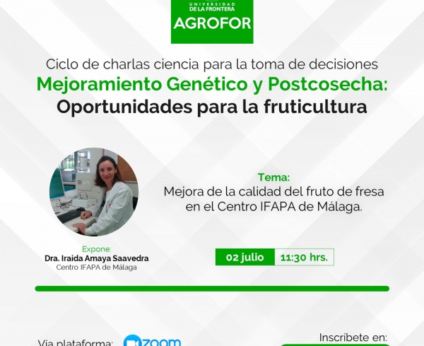 Charla "Mejora de la calidad del fruto de fresa en el Centro IFAPA de Málaga"